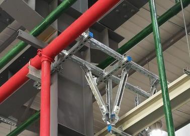 港闸该抗震支架的整体式支吊架结构协调性好
